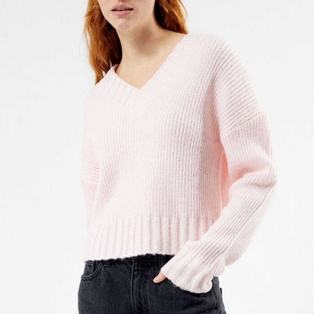 LA Hearts Becca Overlapped V-Neck Sweater